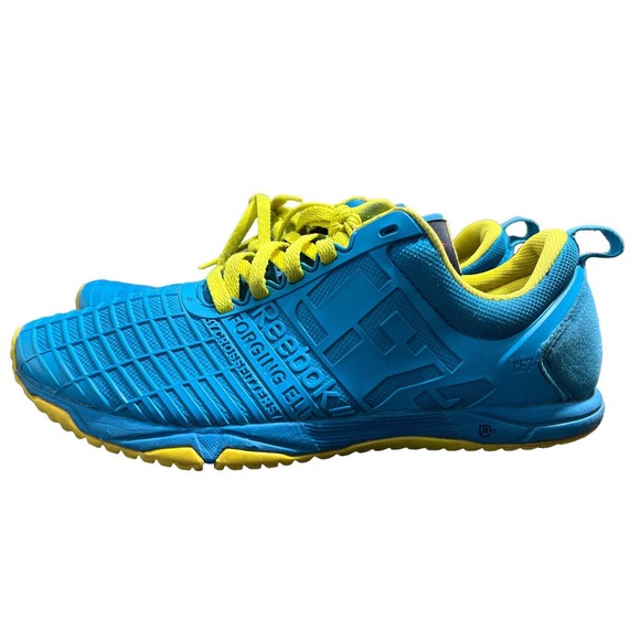 Reebok CrossFit U3 Sprint Blue Bomb Yel V60009 Women‎ Size 7 - Picture 1 of 7